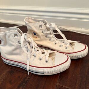 Converse Chuck Taylor All Star High Top Shoes Classic White, Unisex M 5.5/W 7.5